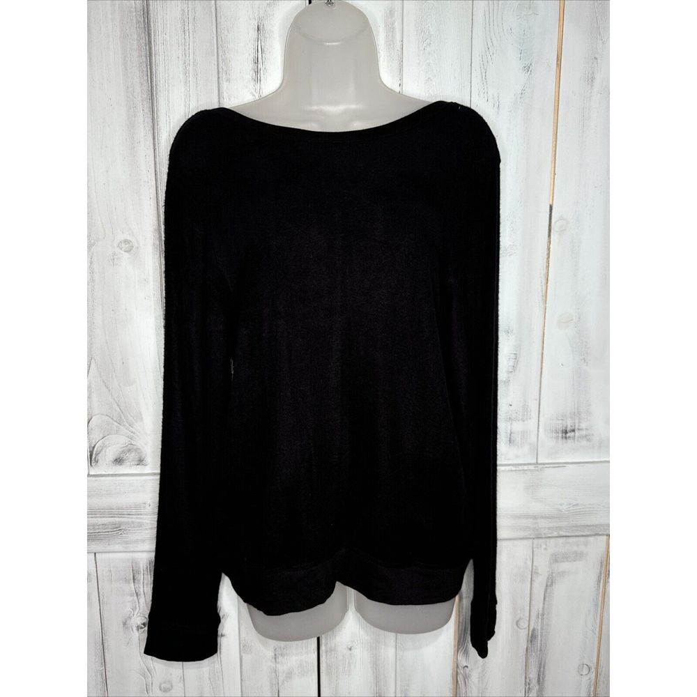 NWT JOAH BROWN BLACK GET IT V-NECK PULLOVER SWEATER REVERSIBLE SUPER‎ SOFT S/M